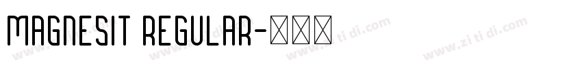 Magnesit Regular字体转换